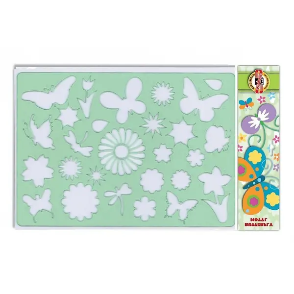 Sablon motiv Fluturi si flori, Koh-I-Noor