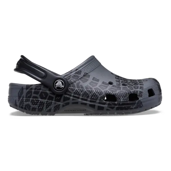 Saboti Crocs Classic Toddler Tire Print Clog Gri - Slate Grey