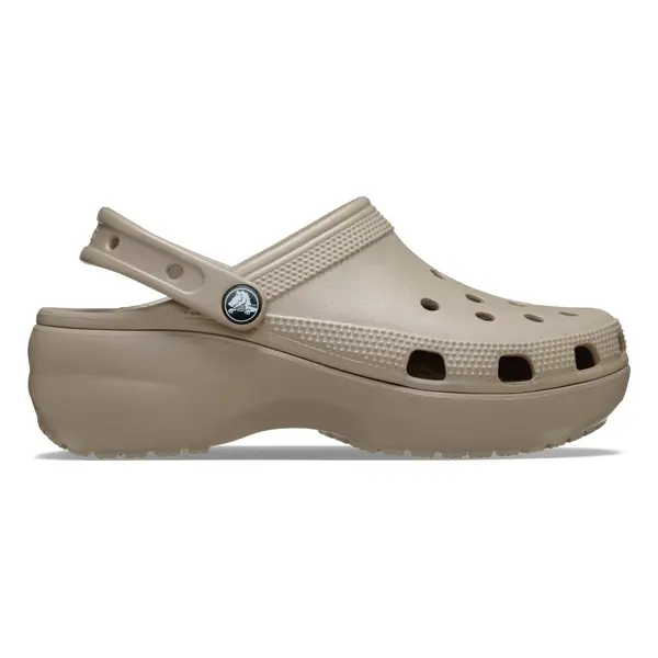 Saboți Crocs Women's Classic Platform Clog Bej - Taupe