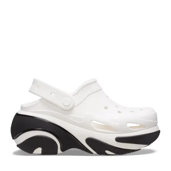 Saboți femei CROCS Bubble Crush Clog albi 3909DSL210061A
