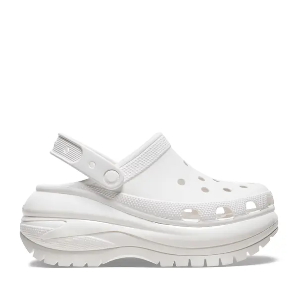 Saboți femei CROCS Mega Crush Clog albi 3909DSL207988A