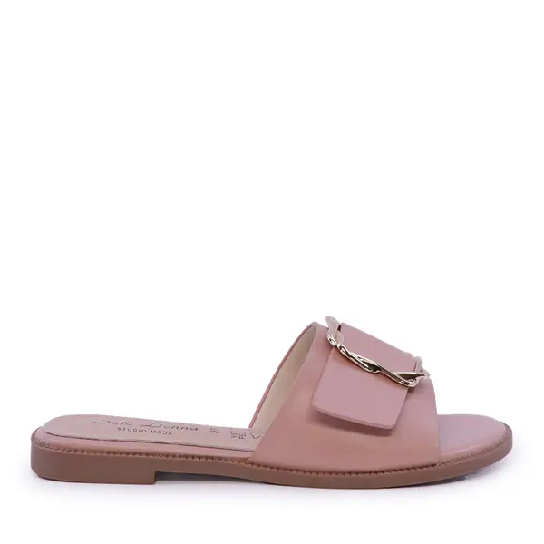 Saboți femei Solo Donna roz cu accesoriu frontal 1169DST2130RO