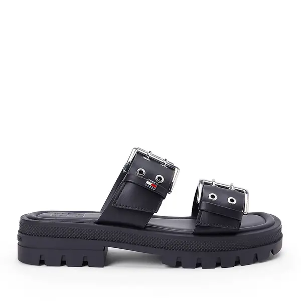 Saboți femei Tommy Jeans negri 3411DST2966N