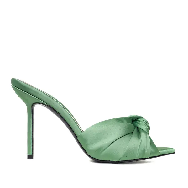 Saboti Sofia Satin, Verde-Salvie - Premium Collection - 36 / 10 cm