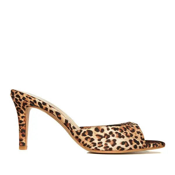 Saboti Vicky Satin, Varf Rotund, Animal Print - 34 / 8 cm