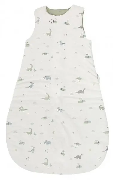 Sac de dormit Bimbidreams - Trex, 75 cm, Tog 2.5, White/Green