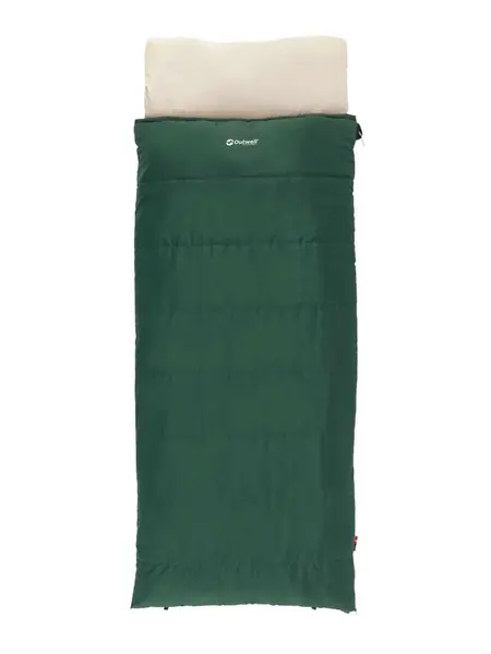 Sac de dormit Contour Prime Green-fermoar pe stanga