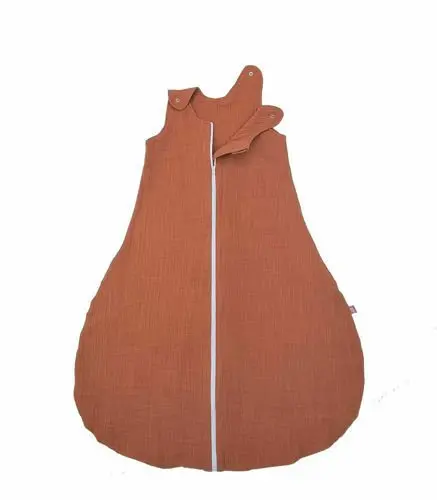 Sac de dormit copii 0.3 tog din Muselina KidsDecor Summer Toffee 60 cm