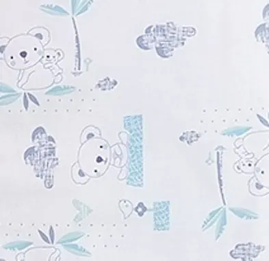 Sac de dormit copii 1.5 tog Somnorosul koala albastru din bumbac 85 cm