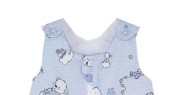 Sac de dormit copii 1 tog KidsDecor Ursuletul Martinica albastru din bumbac 130 cm