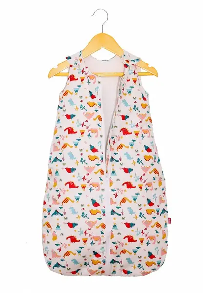 Sac de dormit copii 2.5 tog KidsDecor Cute Dinosaurs din bumbac 95 cm
