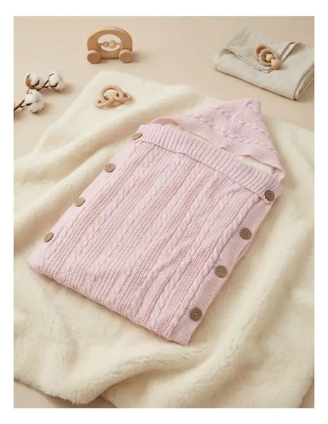 Sac de dormit, croset-cocolino, bebe, roz