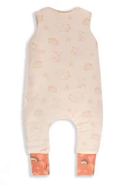Sac de dormit cu 2 fete din bumbac cu picioare 6-12 luni Animale de Epoca AriciCream Sleepee 2.5 Tog