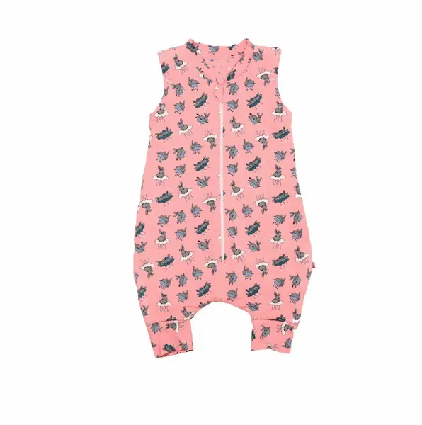 Sac de dormit cu picioruse 1 tog Kidsdecor Bunny Pink 70 cm