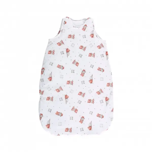 Sac de dormit de iarna 85 cm din bumbac ranforce Bears Pillows White