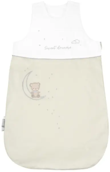 Sac de dormit de iarnă cu broderie KikkaBoo - Dream Big, 3,3 tog, 0-6 luni, bej