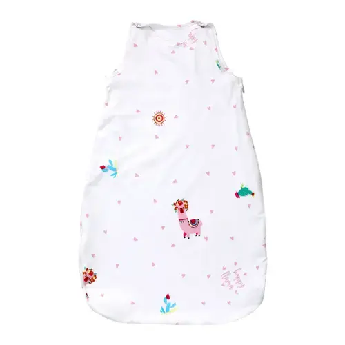 Sac de dormit de iarna Lorelli Happy Lama, 85 cm, bumbac ranforce, Roz