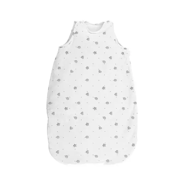 Sac de dormit de vara 85 cm 12-18 luni bumbac ranforce Train Grey