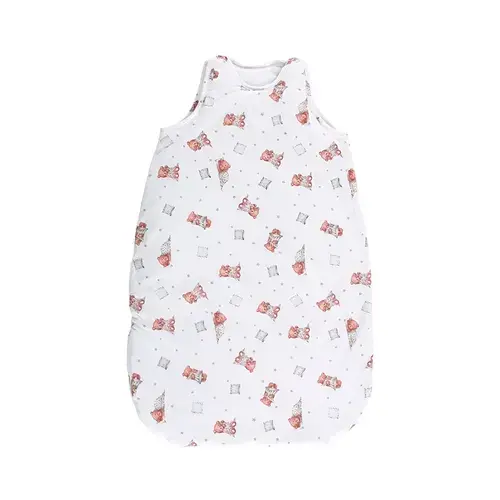 Sac de dormit de vara Lorelli Bears & Pillows Beige, 85 cm, 12-18 luni, bumbac ranforce
