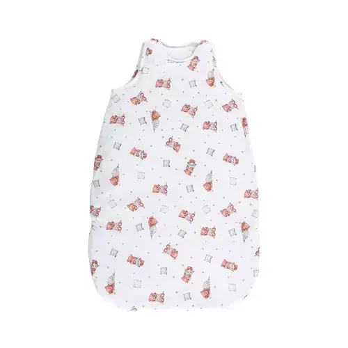 Sac de dormit de vara Lorelli Bears & Pillows Beige, 95 cm, 18-24 luni, bumbac ranforce