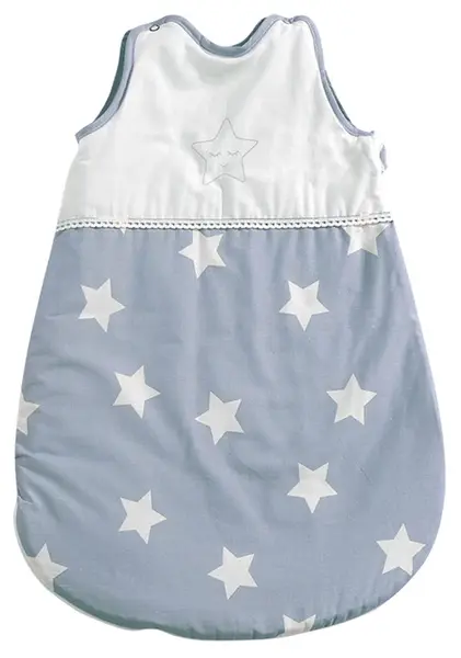 Sac de dormit de vară Lorelli - Stele, Blue Grey Mist, 0.5 Tog, 0-6 luni
