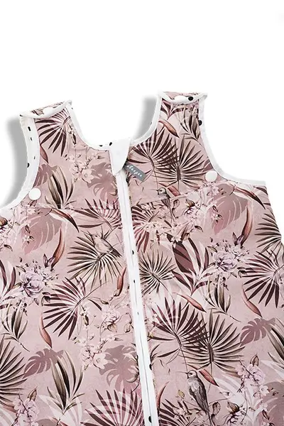 Sac de dormit din bumbac 0-24 luni Grow with me Jungle Pink Sleepee 2,5 Tog