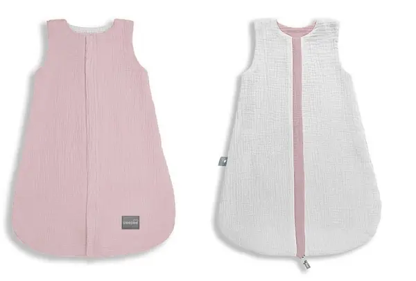 Sac de dormit din bumbac cu 2 fete 0-4 luni Rose Sleepee S