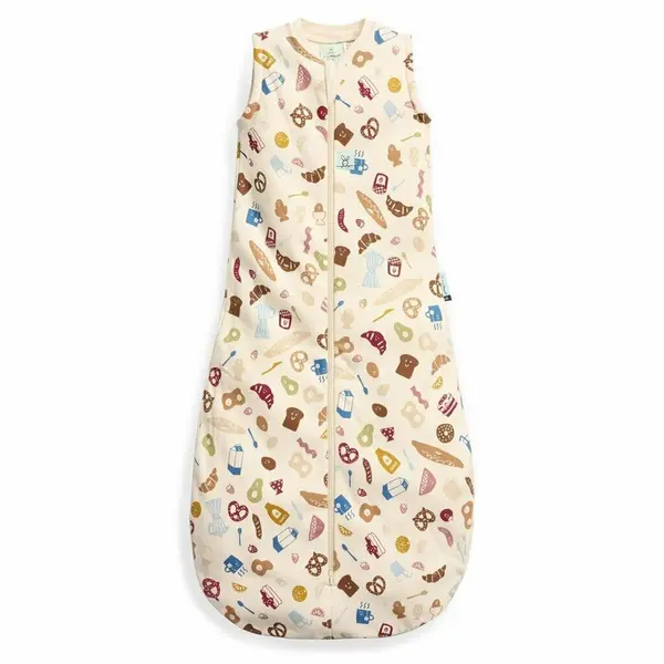 Sac de dormit, ErgoPouch, Jersey, 3-12 luni, 6-10 kg, TOG 0.2, Bumbac organic, Fermoar bidirectional, Lavabil la masina, Croiala slim fit, Certificat non-toxic, Premiat in Australia, Bon Appetit, Bej