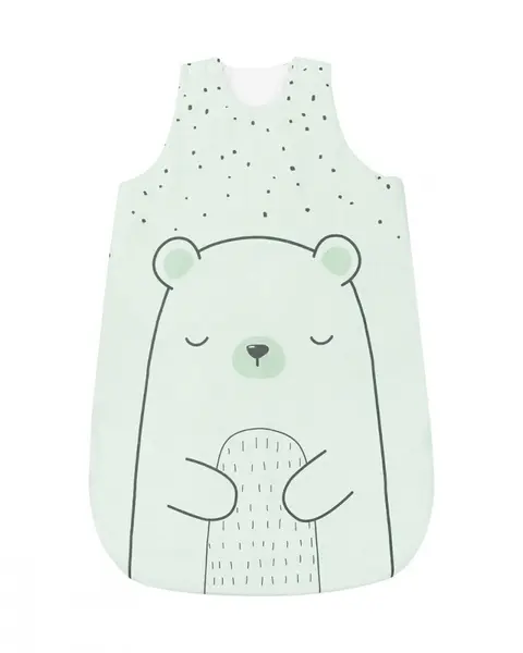 Sac de dormit KikkaBoo 6-18 luni Bear with me Mint,lungime 90 cm,grosime 1.8 tog