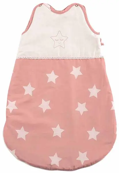 Sac de dormit matlasat Lorelli - Stars, 2.5 Tog, 0-6 m, roz