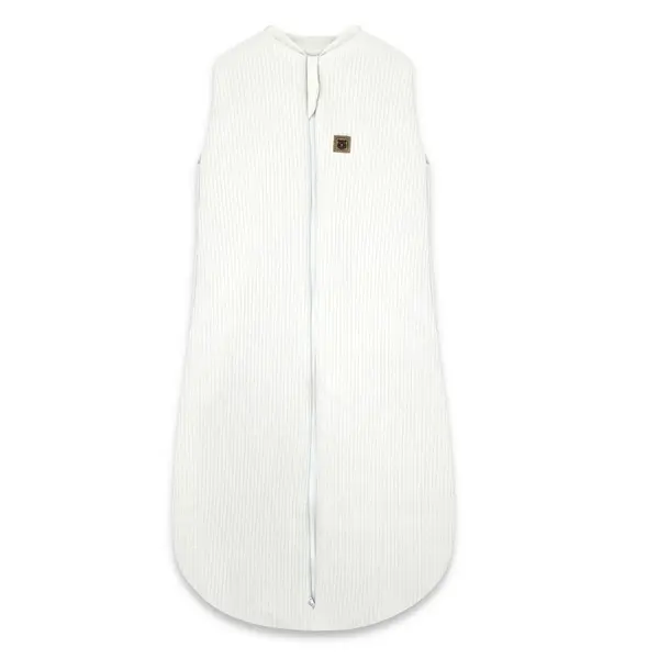 Sac de dormit, MimiNu, Premium, Din bumbac interlock, Materiale certificate Oeko Tex Standard 100, Cu fermoar, 3 - 12 luni, 2.5 Tog, Soft Ecru