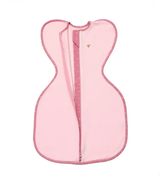 Sac de dormit nou-nascut Swaddle First Sleep Blush Pink 60 cm