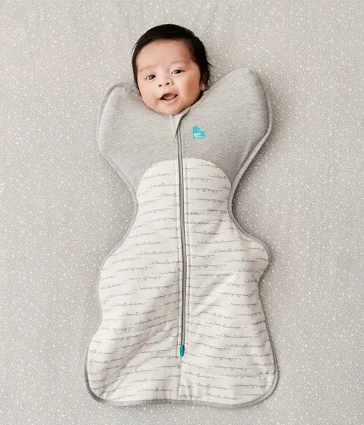 Sac de dormit pentru infasat Love to Dream Swaddle Up Alb Gri 2.2-3.8 kg 2.5 Tog