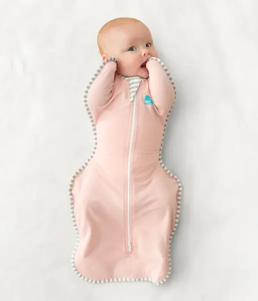 Sac de dormit pentru infasat Love to Dream Swaddle Up Roz M 6-8.5 kg 1 Tog