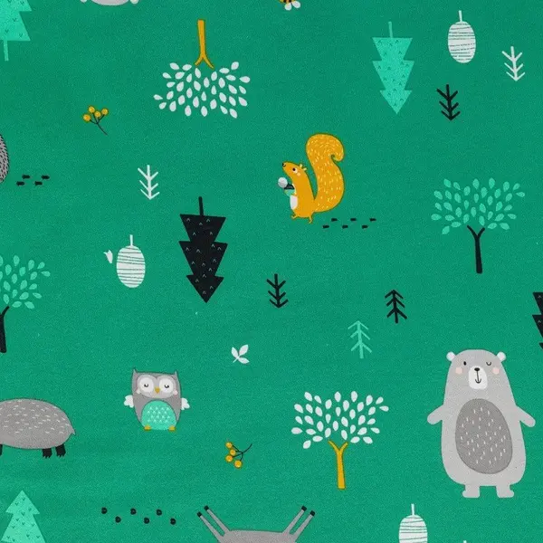 Sac de dormit Woodland Animals 90 cm 1.0 Tog