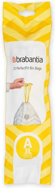 Sac de gunoi Brabantia - PerfectFit, mărime A, 3 l, 20 buc