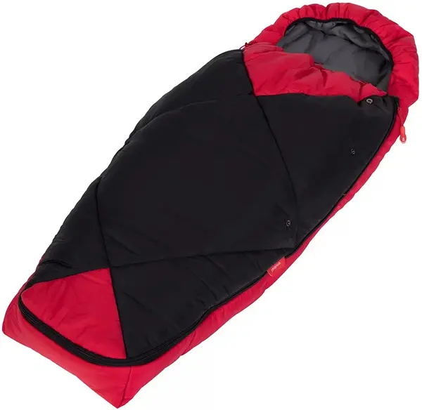 Sac pentru cărucior Phil&Teds - Snuggle & Snooze, roșu-negru