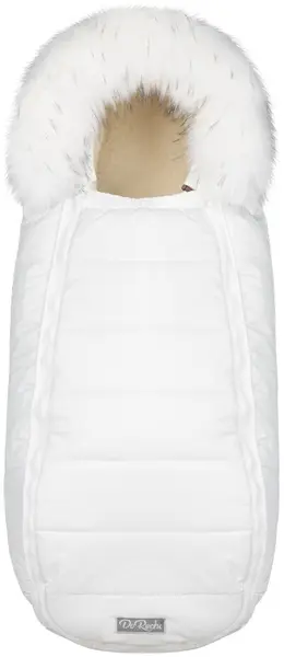 Sac universal de iarna pentru carucior cu lana de oaie DoRechi - Baby XS Alb