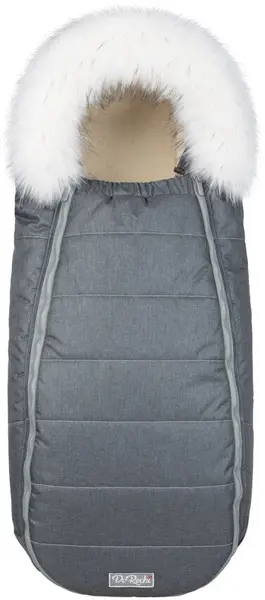Sac universal de iarna pentru carucior cu lana de oaie DoRechi - Baby XS Grafit
