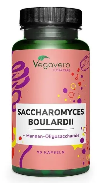Saccharomyces Boulardii + Mannan-Oligosaccaride, 90 capsule, Vegavero