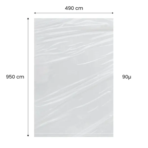 Saci LDPE Natur 490x950 mm, 90µ – transparenți și practici pentru fructe
