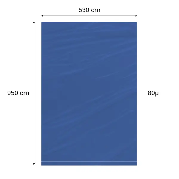 Saci LDPE Reciclați Colorați 530x950 mm, 80µ – practici și vizibili pentru recoltă