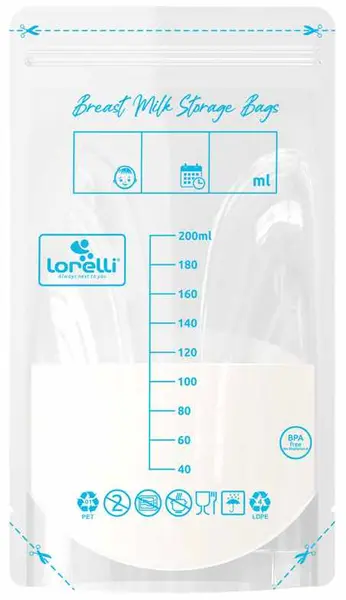 Saci pentru depozitarea laptelui matern Lorelli - 40 + 5 buc. cadou