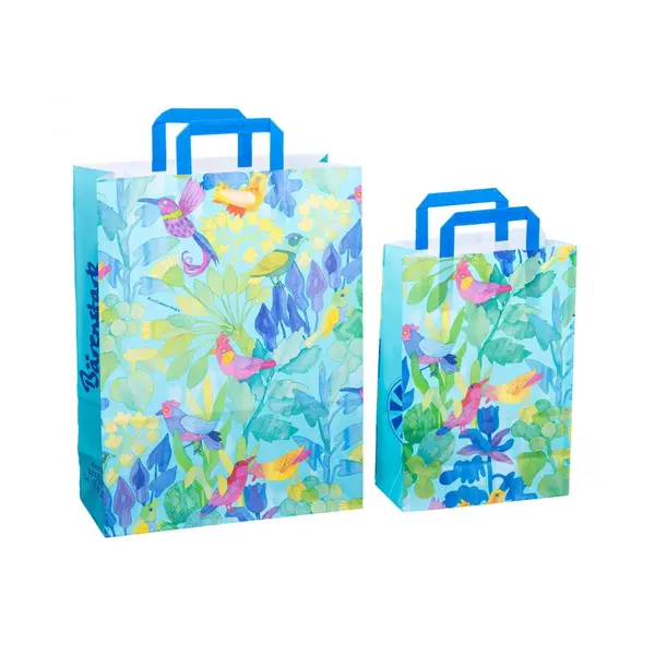 Sacosa cadou din hartie - Pasari, 32 x 14 x 42cm,90 g m ²