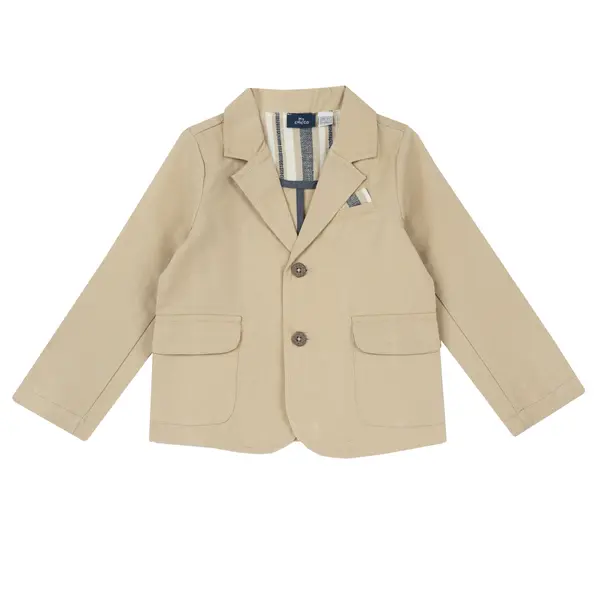 Sacou copii Chicco din bumbac cu in, Bej Cu Model, 84370-66MC