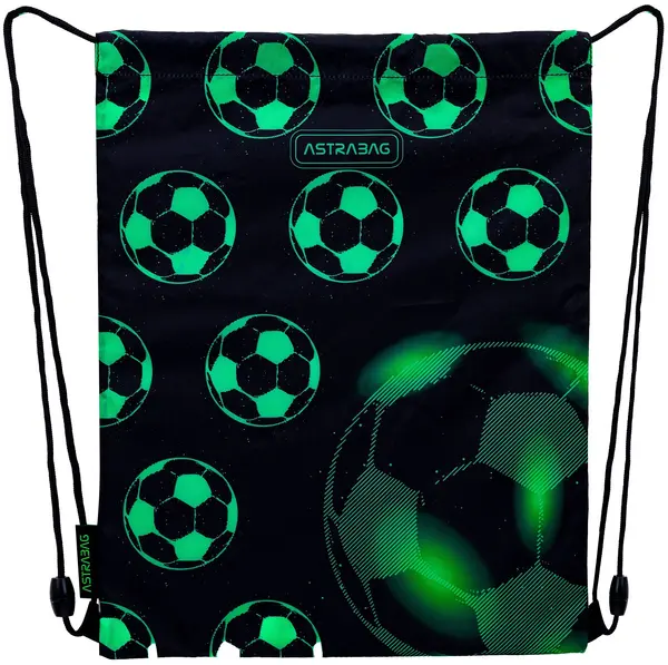 Săculeț sport Astra - Minge de fotbal, neon