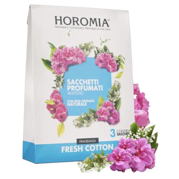 Saculeti Parfumati cu Orez Bumbac Proaspat, Horomia, 3 Bucati