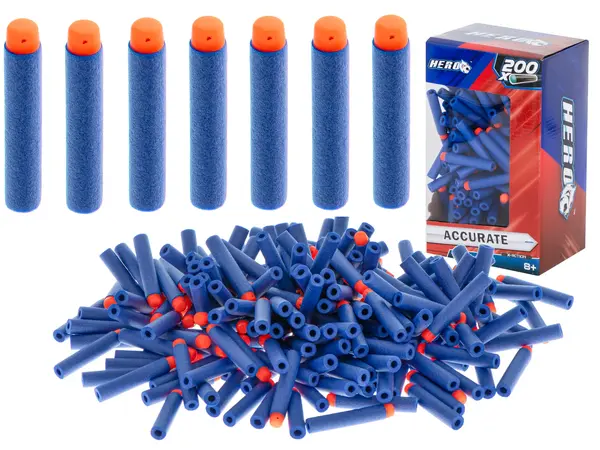 Sageti compatibile cu lansatorul NERF de 7,2 cm BOX 200 buc.