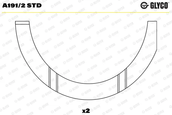 Saiba distantier, arbore cotit GLYCO A191/2 STD