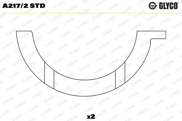 Saiba distantier, arbore cotit GLYCO A217/2 STD